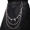 Long Metal Waist Chain Gothicism Waist Belt Punk Hook Trousers Pant Waist Link for Fashion Enthusiasts