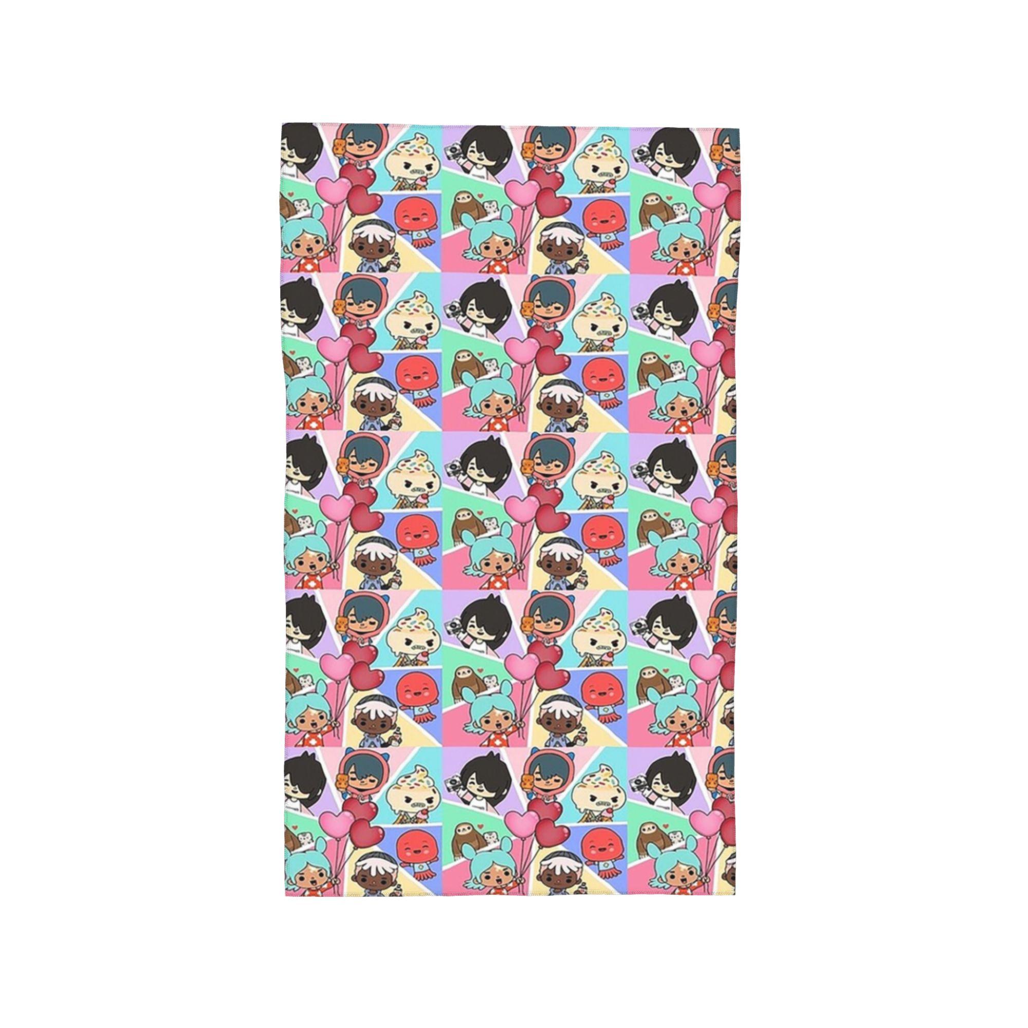 

Toca Squad toca boca Backpack Soft Face Towel Quick Dry Pool Bath Cotton Towels Breathable W30*H60(CM)