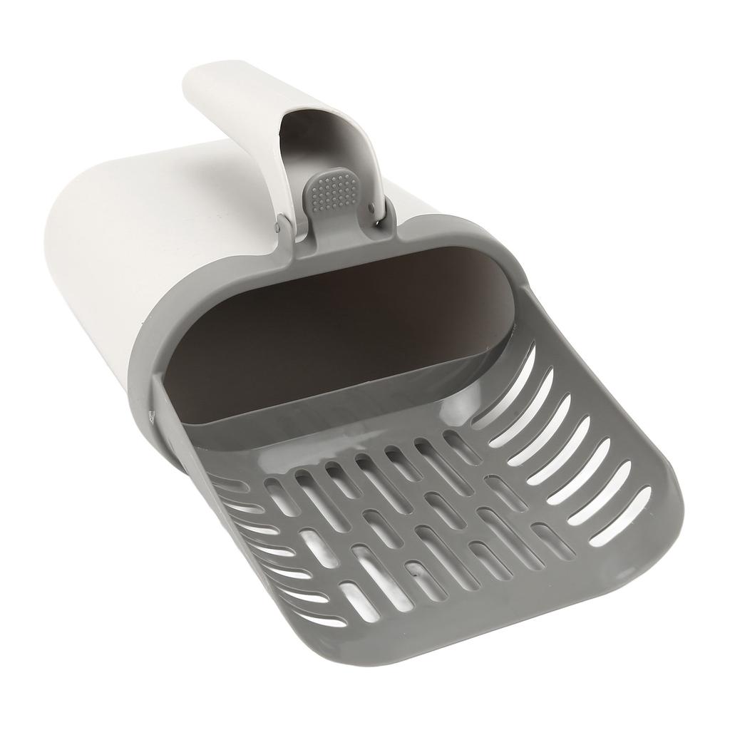Cat Litter Scoop with Trash Container Portable Removable Cat Litter Scoop Holder with Garbage Bags