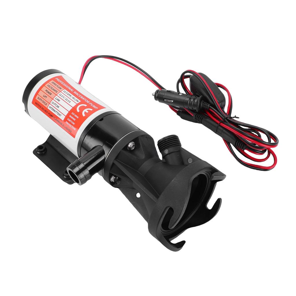 RV Waste Pump 12GPM LSMP1 120 02 Self Priming Macerator Pump for 12V Systems RVs Trailers Boats