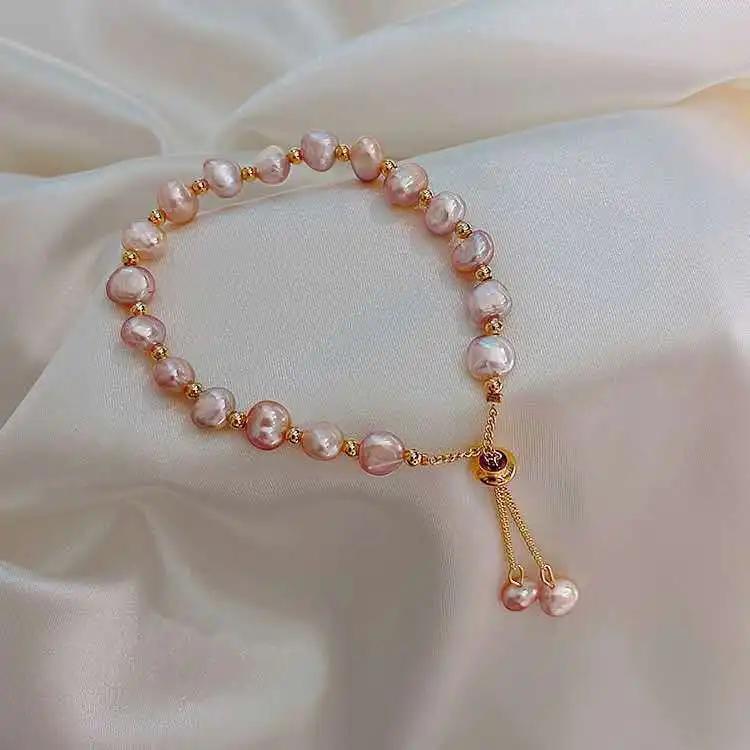 

Elegant Inlaid Rhinestone Korean Bracelets Gold Colour Flower Charm Bracelet For Women Fashion Zircon Accessories Party Gifts