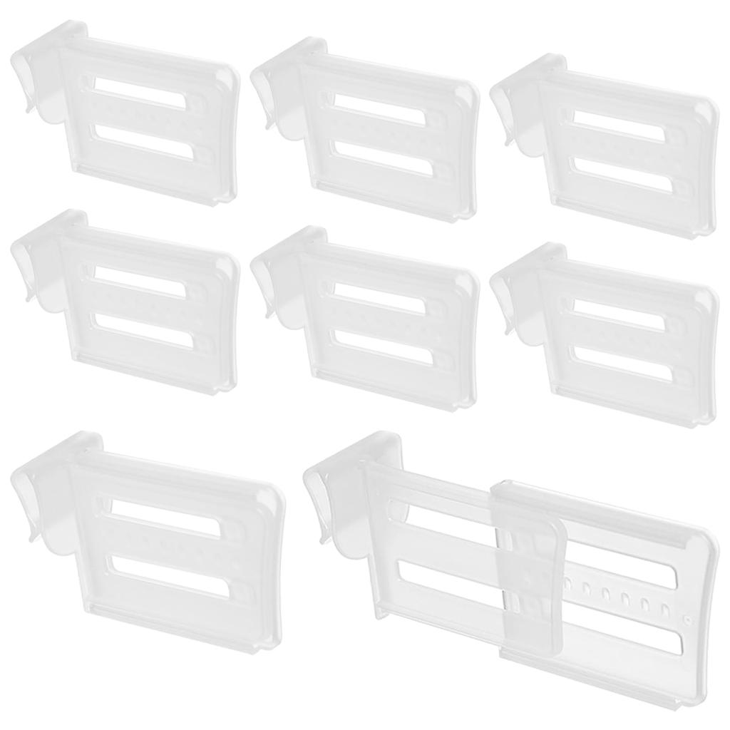 Refrigerator Dividers Clip,Adjustable Plastic Organizer Tools,Fridge Door Retractable Snap-on Space Separators Kitchen Storage