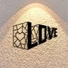 Iron Love Wall Art Metal Plaque Romantic Gift Home Decor Valentine