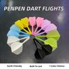 PENPEN One Dart Shape Transparent Tail Anti-throw Durable Double-Sided Eco-Friendly Lightweight Safety Plastic Dart Flights