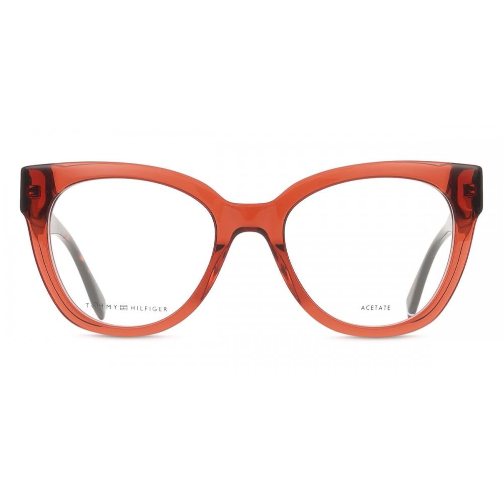 

Tommy Hilfiger Th 2054 C9a Women Eyeglasses Transparent Red/52-19-140