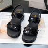 Fashion 2025 New Ladies Shoes Open Toe Women's Sandals Fashion Casual Summer Sequins Slip-on Versatile Non-Slip Platform Sandals Zapatos