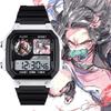 Demon Slayer Series Japanese Nezuko 2D Chronograph Cool Wristwatch, Alarm Clock Watch, Waterproof Electronic Watch