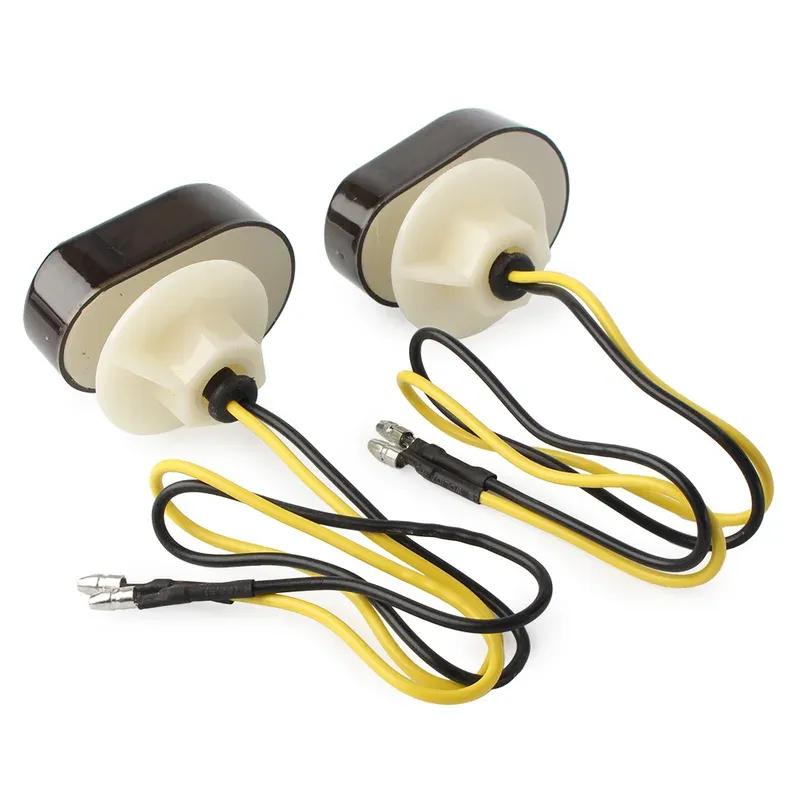 2PCs Motorcycle Turn Singal Lights Indicator Blinker Lamps for Kawasaki ZX6R Zx7r Zx9r Z750 Z750s Zr7s Zrx1200 Zzr600