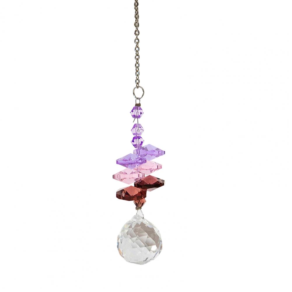Faux Crystal Sun Catcher Crystal Prism Sun Catcher for Home Garden Decor Healing Rainbow Maker Window Ornament Unique Gift
