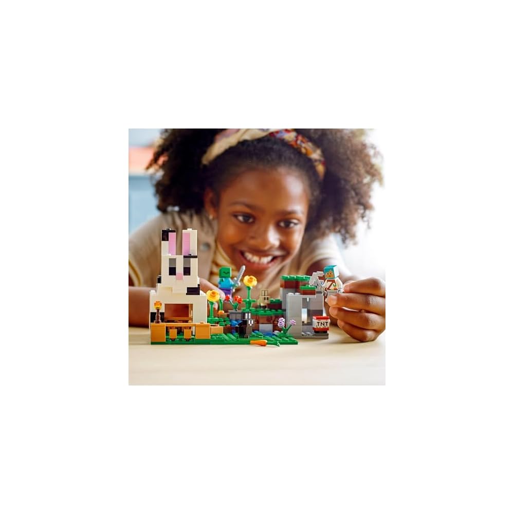 LEGO Minecraft Rabbit Farm 21181 Building Blocks Toy for Kids Ages 8 and Up