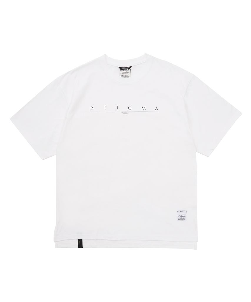 STIGMA Serif Oversized Short Sleeves T-Shirts White