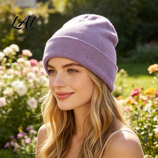 Daily Commuter Warm Gear Unisex Solid Color Knit Beanies Classic Slouchy Skull Cap for Winter Colorful Cold Weather Hat Casual Headwear Men