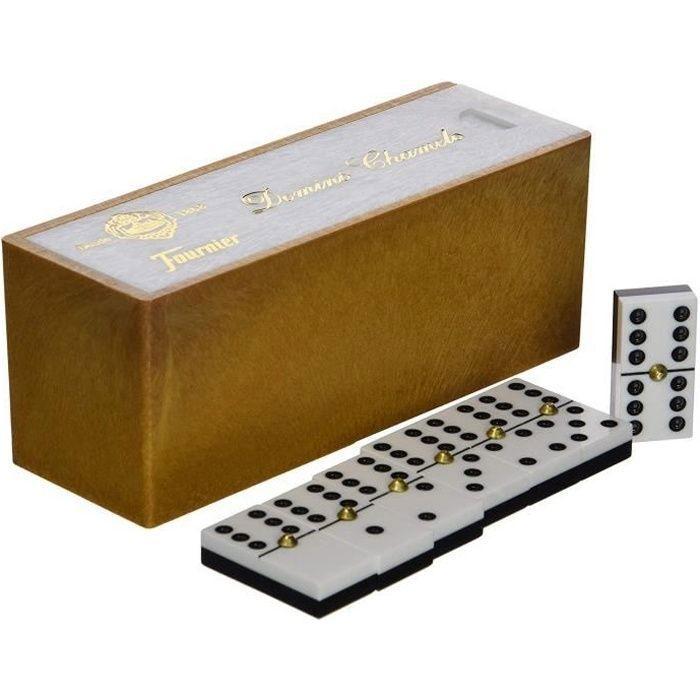 Domino set chamelo marfilina FOURNIER - Bílý - Dospělý - Stolní hra - 2 hráči nebo více