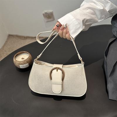 Summer New Fashion Buckle Niche Casual Commuting Versatile Shoulder Underarm Bag Premium Handbag