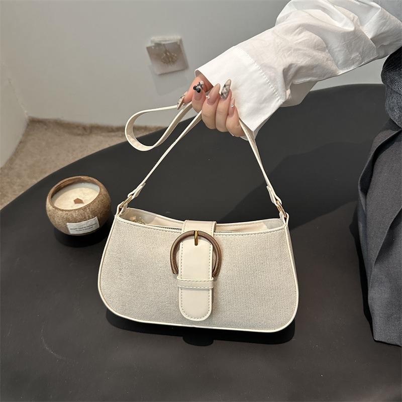 Summer new fashion buckle niche casual commuting versatile shoulder underarm bag premium handbag