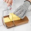 Multipurpose Cheese Slicer Cutter, Acacia Wood Cheese Slicers Board with Blade for Block Cheese, Effortless Slicing, Guillotine Sausage Ham Biltong