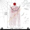 55KF Sound Activated Skeleton Hanging Decoration Voice-Activated Skeleton With Light Up Eye Sound Effect For Inside Outdoor