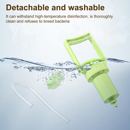 Silicone Nasal Aspirator Nose Cleaner Compact Design Portable User-friendly Suction Pump Manual Nasal Aspirator for Kids