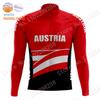 Austria National Winter Cycling Jersey Bib Set MTB Bike Clothing Ropa Ciclismo Thermal Fleece Bicycle Clothes Cycling Wear