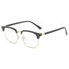 Japanese & Korean Retro Prescription Eyeglass Frames for Men & Women - Trendy Literary Style with Plain or Custom Lenses