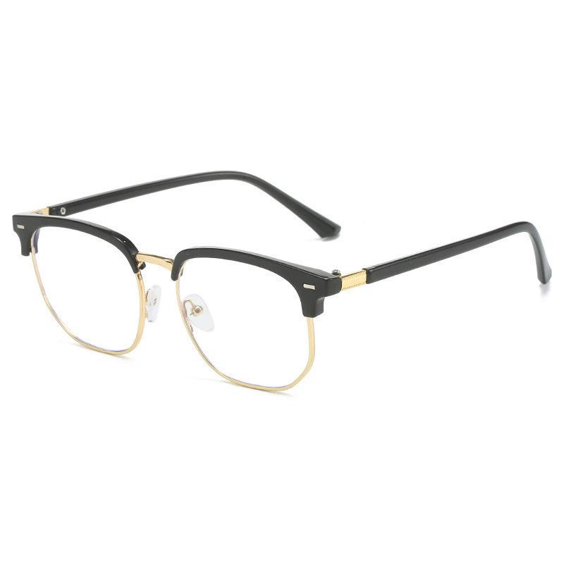 Japanese & Korean Retro Prescription Eyeglass Frames for Men & Women - Trendy Literary Style with Plain or Custom Lenses