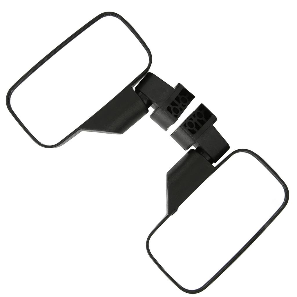 1.75in 2in Rear View Mirror Side Mirrors Replacement For Polaris RZR UTV AVT Roll Bar Black