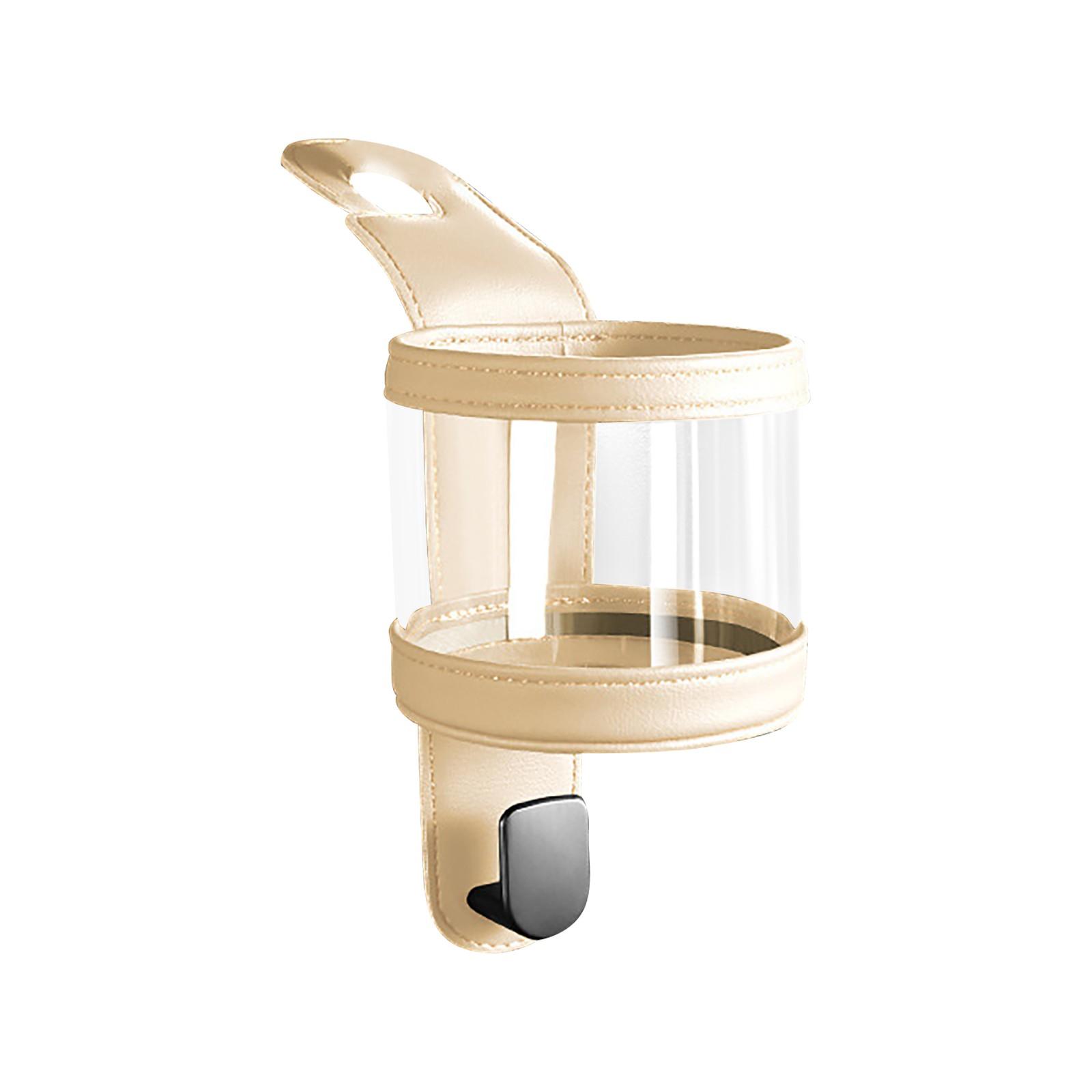 

Подстаканник на подголовник заднего сиденья автомобиля, кошелек и сумка, 2 в 1 кожаный многофункциональный держатель для стакана на спинку сиденья автомобиля One Size бежевый