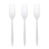 Disposable Plastic Gold Colored Birthday Party Fork