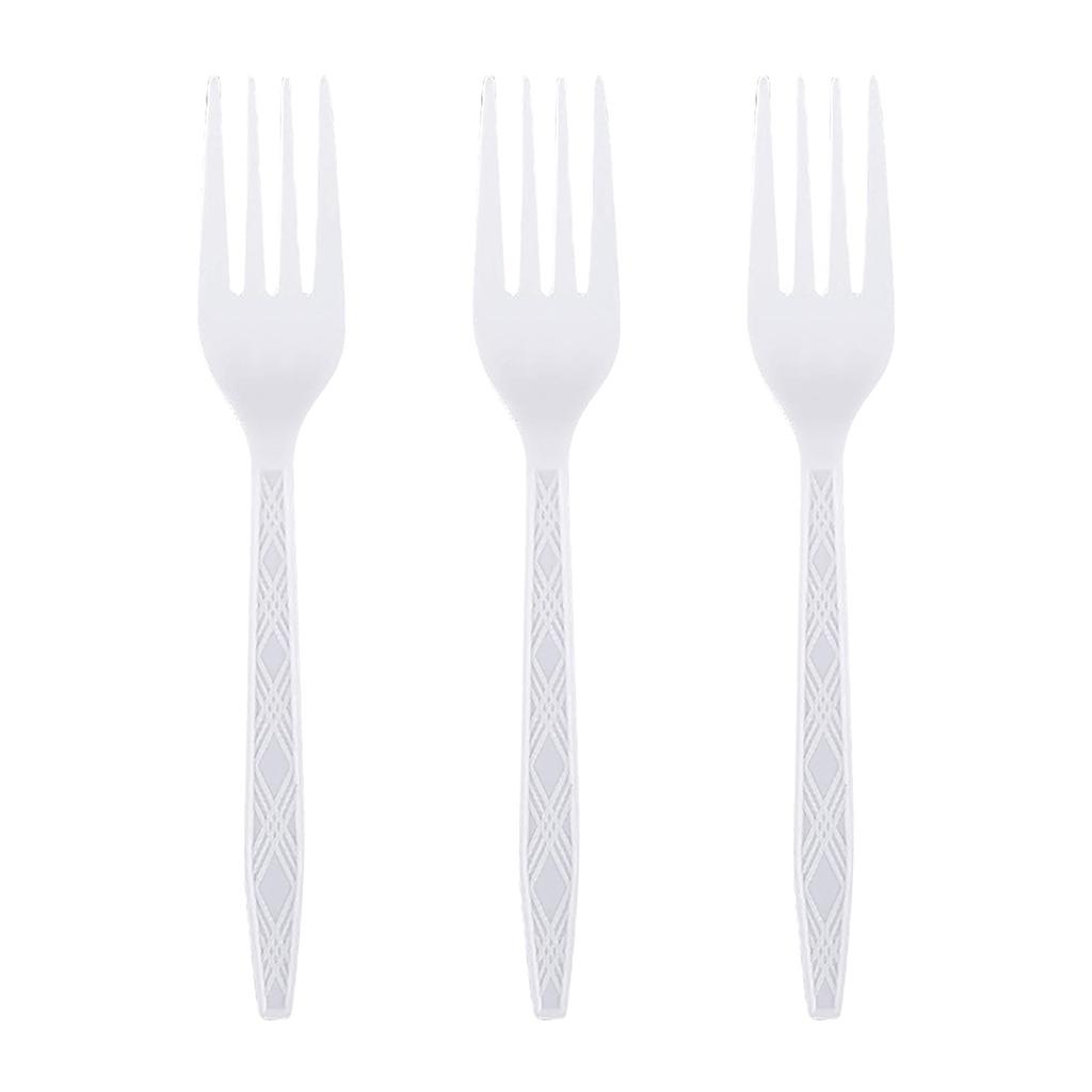Disposable Plastic Gold Colored Birthday Party Fork