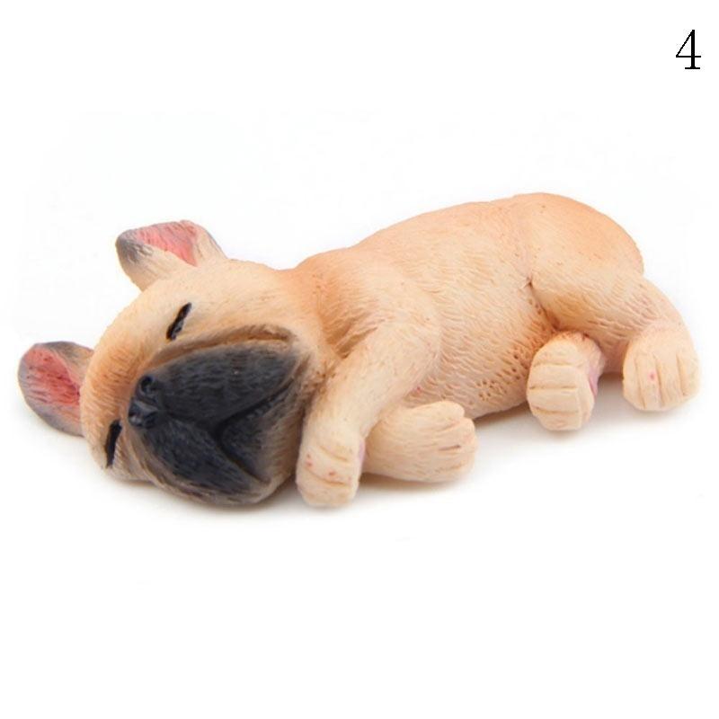 Small Bulldog French Bulldog Simulation Model Chai Dog Handle Diy Fridge Sticker Magnetic Sticker