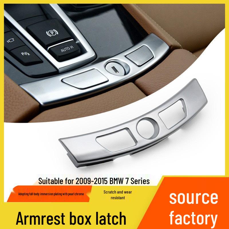 BMW 7 Series Center Console Armrest Switch Lock Buckle - Trim Accessory for Saddle Armrest.