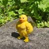 1pc Funny Muscle Yellow Duck Toy Funny Standing Duck Home Decoration Desktop Ornaments To Send Friends A Small Gift.