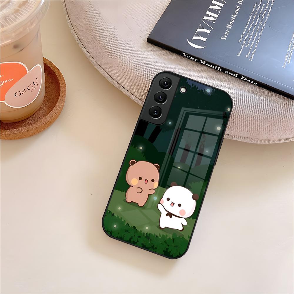 BUBU DUDU Cartoon Phone Case Glass For Samsung Galaxy S26 S25 S21 S22 S24 S23 S20 Ultra Fe Plus A16 A24 A55 A53 Coque