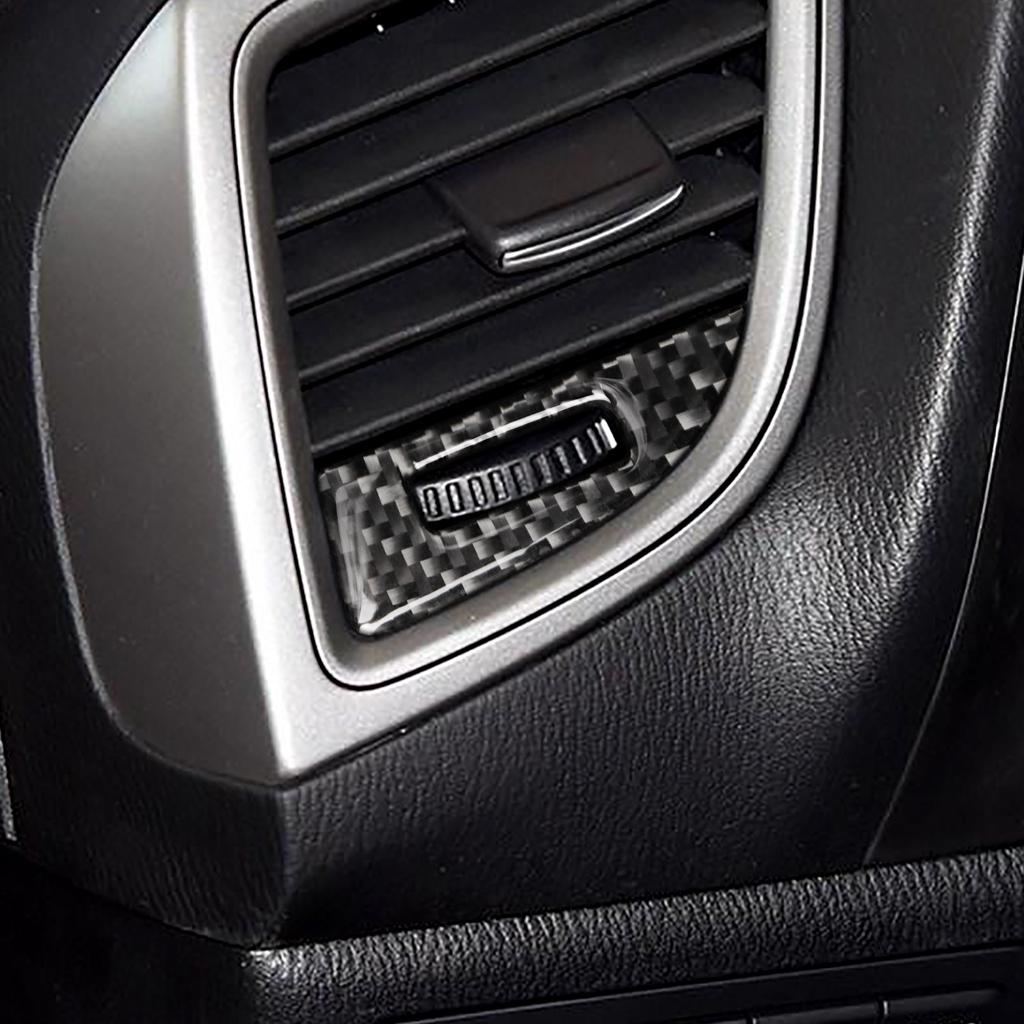 FIT For MAZDA 3 Axela 2014 2017 2018 Accessories Vent Panel Decorate Refit Carbon Fiber Automotive Interior Trim Stickers