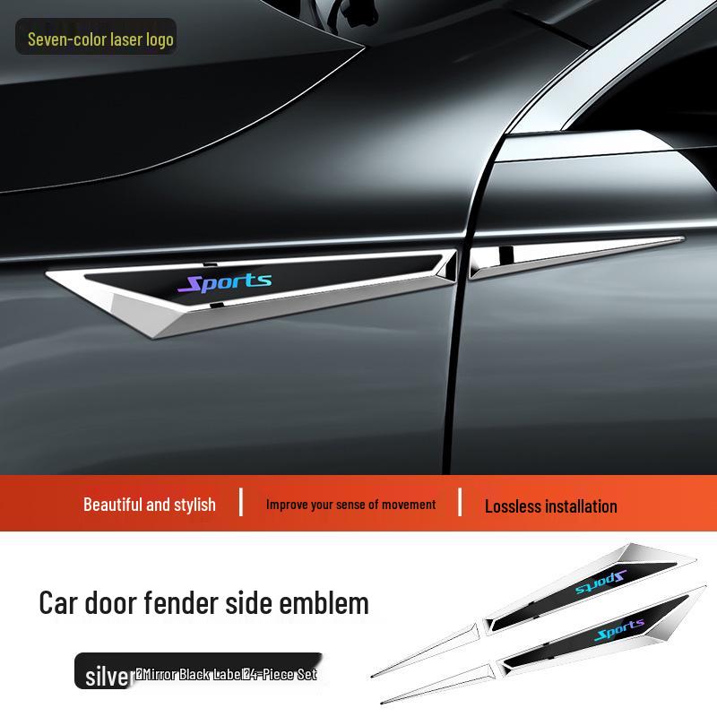 Nezha V/S/U/AYA/N01 Fender Emblem Blade Metal Body Sticker