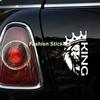 Naklejki Lew z Koroną Król Vinyl Decal Naklejka samochodowa Wodoodporne dekoracje samochodowe na karoserii samochodu Zderzak Tylna szyba Laptop