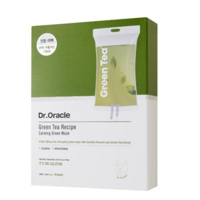 Dr. Oracle Green Tea Calming Sheet Mask – 10 Pack Soothing Face Masks
