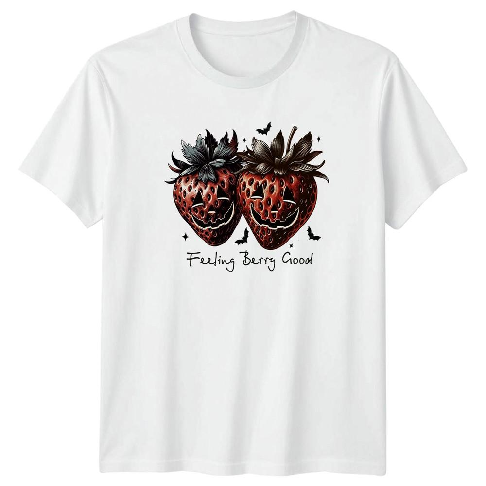 Feeling Berry Good TShirt Spooky Strawberry Halloween Gift For Him And Her S