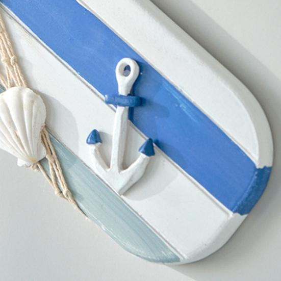 Remo in Legno Nautico per Canoa da 19,7" Decorazione da Parete con Corda Stile Mediterraneo Rustico Arte da Parete a Remo per Casa al Mare Estiva Soggiorno Camera da Letto