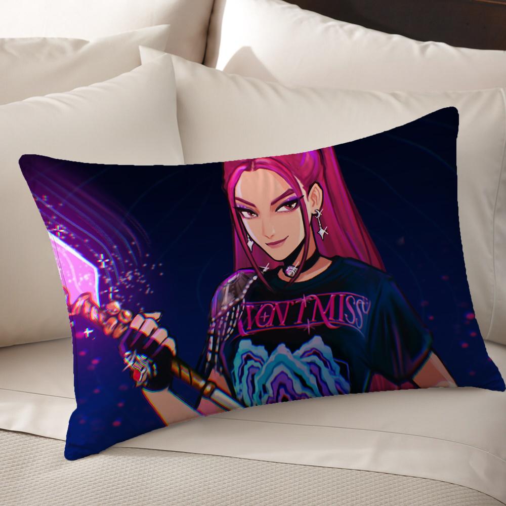 KPop Demon Hunters  Anime World on the pillow: Colorful Characters and Fantasy Scenes Pillowcase fashion Home Decoration