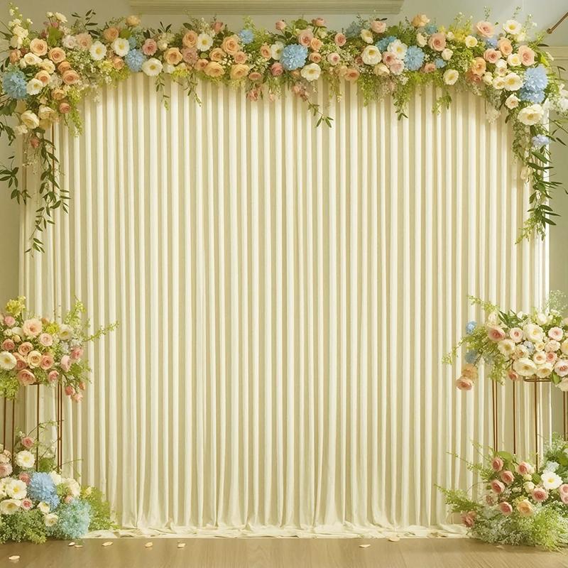 White Backdrop Curtain Wedding Wrinkle Free Drapes for Baby Shower Bridal Birthday Party Photo Photography Background Decoration