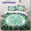 Juego de Funda Nórdica y Colcha del Celtic Football Club Funda de Colcha Funda de Almohada Decoración del Hogar Regalo de Cumpleaños (1 * funda nórdica + 2 * fundas de almohada, sin núcleo)