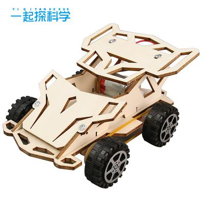 Kleine Produktion DIY Allradantrieb Kleines Rennauto Grund- und Sekundarschüler Handgefertigte MINT-Bildungsmontage Wissenschaftlicher Experimentunterricht