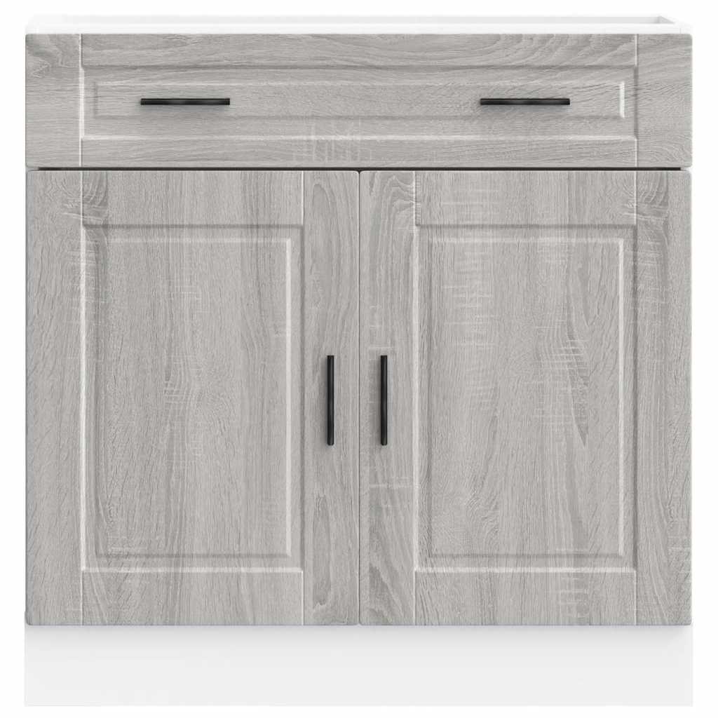 Vidaxl Szafka Kuchenna Dolna, Porto, Szary Dąb Sonoma