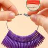 Plastic Finger Rings Size Gauge 5 Color Variants Precisions Measurement Supplies Portable Jewelry Accessory 8x8x5cm