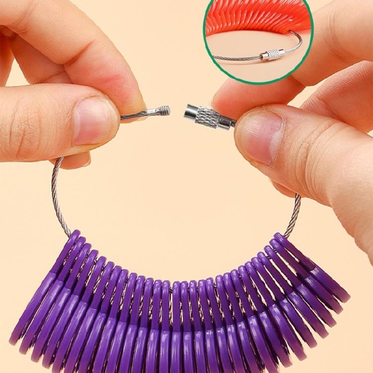 Plastic Finger Rings Size Gauge 5 Color Variants Precisions Measurement Supplies Portable Jewelry Accessory 8x8x5cm
