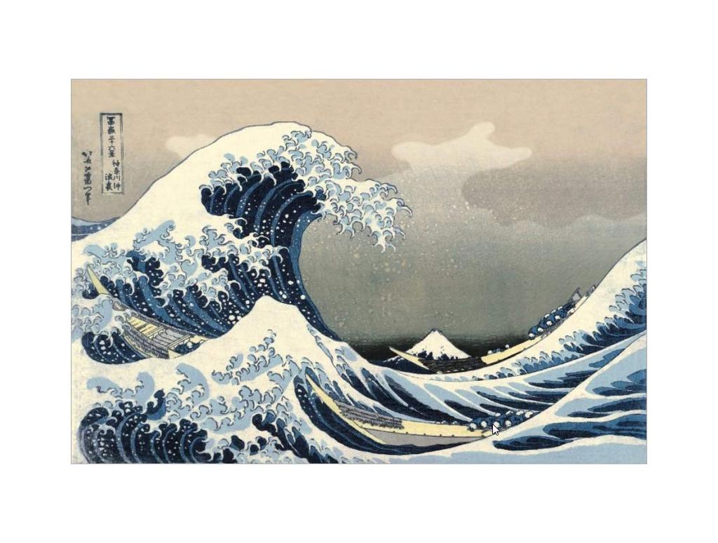 miniature jigsaw puzzle featuring the Views of Mount The Great Wave off finished size 38 x 26 cm 1000-piece Ukiyo-e Thirty-six Fuji, Kanagawa,