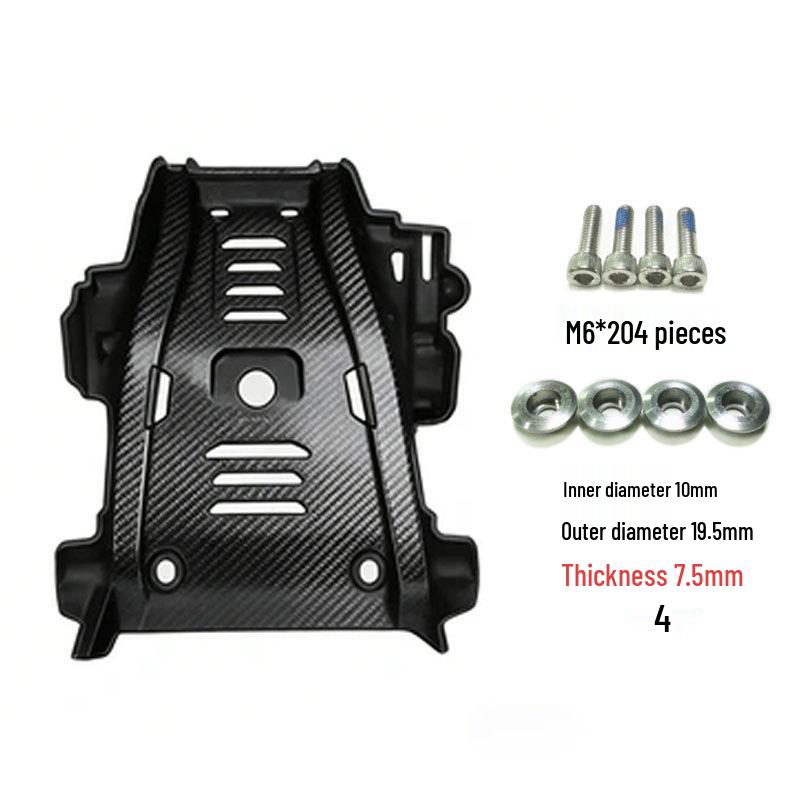 CRF300L Engine Carbon Fiber Texture Chassis Shield for Sand and Stone Protection