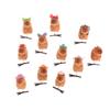 3 Stück Beflockung Lustige 3D Capybara Feder Plüsch Haarnadel Tier Lieblich Haarspange Accessoires Kopfschmuck