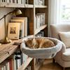Soft Plush Desk-Mounted Cat Hammock Bed Adjustable Clamp-On Kitten Sleeping Nest Cozy Cat Perch for Workstation & Gaming Desk